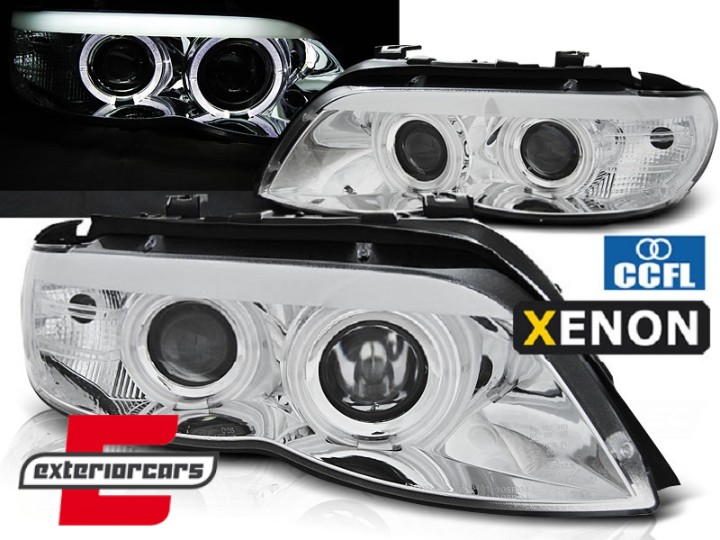Prednja svjetla CCFL Angel Eyes Xenon (chrome) / BMW X5 E53 LCI (2003-2006), LPBMD0