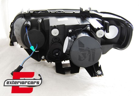Prednja svjetla CCFL Angel Eyes XENON (crna) / BMW X5 E53 (1999-2003), LPBMC5