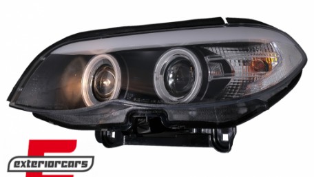 Prednja svjetla CCFL Angel Eyes Xenon (crna) / BMW X5 E53 LCI (2003-2006), LPBMD1