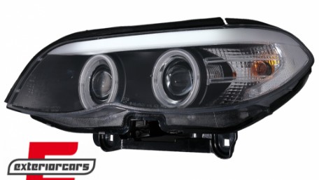 Prednja svjetla CCFL Angel Eyes Xenon (crna) / BMW X5 E53 LCI (2003-2006), LPBMD1