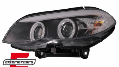 Prednja svjetla CCFL Angel Eyes Xenon (crna) / BMW X5 E53 LCI (2003-2006), LPBMD1
