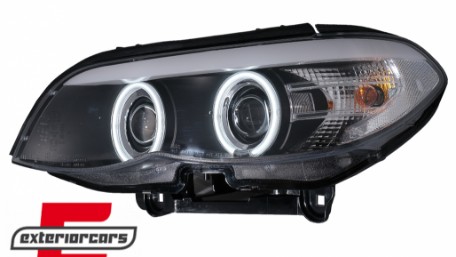 Prednja svjetla CCFL Angel Eyes Xenon (crna) / BMW X5 E53 LCI (2003-2006), LPBMD1