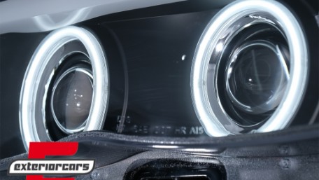 Prednja svjetla CCFL Angel Eyes Xenon (crna) / BMW X5 E53 LCI (2003-2006), LPBMD1