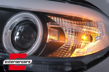 Prednja svjetla CCFL Angel Eyes Xenon (crna) / BMW X5 E53 LCI (2003-2006), LPBMD1