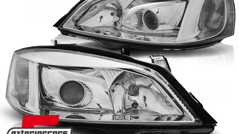 Prednja svjetla (chrome) / Opel Astra G (1997-2004), LPOP85