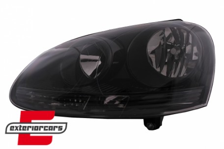Prednja svjetla (crna) / Volkswagen Golf 5 | Jetta (2003-2010), LPVW45