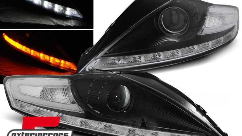 Prednja svjetla DayLight LED žmigavci (crna) / Ford Mondeo (2007-2010), LPFO55