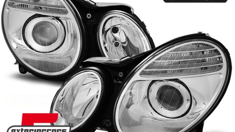 Prednja svjetla Facelift look Xenon (chrome) / Mercedes E-klasa W211 S211 (2002-04.2006), LPME56