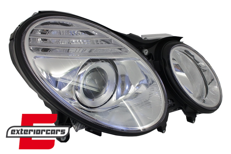 Prednja svjetla Facelift look Xenon (chrome) / Mercedes E-klasa W211 S211 (2002-04.2006), LPME56