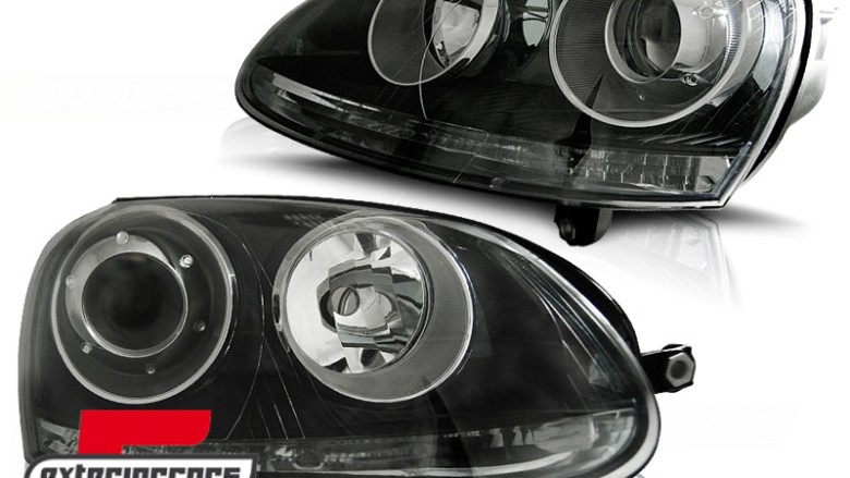 Prednja svjetla GTI look (crna) / VW GOLF 5 (2003-2008) / JETTA (2005-2010), LPVW19