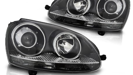 Prednja svjetla GTI R32 Xenon look (crna) / VW Golf 5 V Mk5 (2003-2007), LPVWZ4