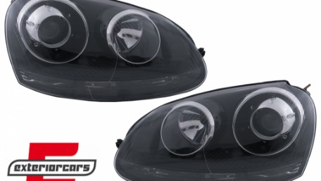 Prednja svjetla GTI R32 Xenon look (crna) / VW Golf 5 V Mk5 (2003-2007), LPVWZ4