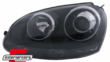Prednja svjetla GTI R32 Xenon look (crna) / VW Golf 5 V Mk5 (2003-2007), LPVWZ4