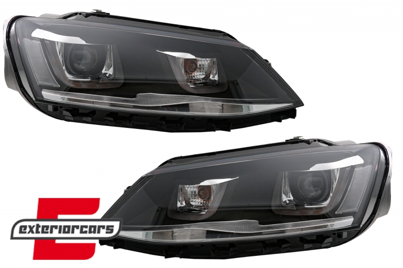 Prednja svjetla LED 3D U-dizajn Bi-Xenon GTI dizajn / VW Jetta Mk6 VI (2011-2018), LPVX01