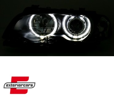 Prednja svjetla LED Angel Eyes (crna) / BMW serije 3 E46 Coupe Cabrio (04.1999-03.2003), LPBMG5