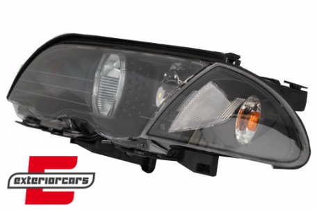 Prednja svjetla LED Angel Eyes (crna) / BMW serije 3 E46 limuzina karavan (05.1998-08.2001), LPBMG1