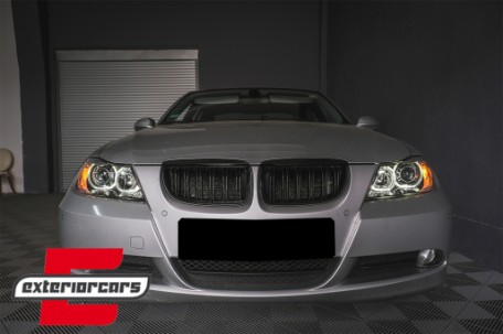 Prednja svjetla LED Angel Eyes (crna) / BMW serije 3 E90 limuzina E91 karavan (03.2005-2011), LPBME4