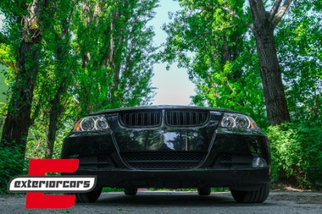 Prednja svjetla LED Angel Eyes (crna) / BMW serije 3 E90 limuzina E91 karavan (03.2005-2011), LPBME4