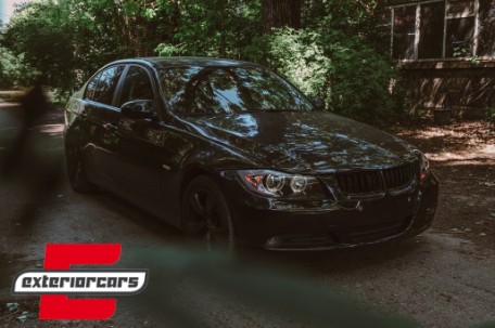 Prednja svjetla LED Angel Eyes (crna) / BMW serije 3 E90 limuzina E91 karavan (03.2005-2011), LPBME4