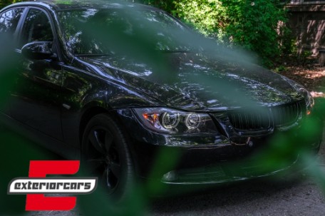 Prednja svjetla LED Angel Eyes (crna) / BMW serije 3 E90 limuzina E91 karavan (03.2005-2011), LPBME4