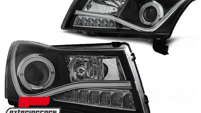 Prednja svjetla LED Angel Eyes (crna), LPCT04