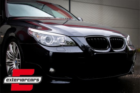 Prednja svjetla LED Angel Eyes LCI look (crna) / BMW serije 5 E60 E61 (2003-2007), LPBME3