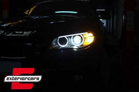 Prednja svjetla LED Angel Eyes TruDRL Xenon (crna) / BMW serije 5 F10 F11 (2011-2013), LPBMI2