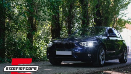 Prednja svjetla LED Angel Eyes Xenon look (crna) / BMW serije 1 F20 F21 (06.2011-03.2015), LPBMG7