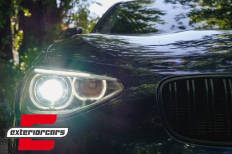 Prednja svjetla LED Angel Eyes Xenon look (crna) / BMW serije 1 F20 F21 (06.2011-03.2015), LPBMG7
