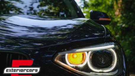 Prednja svjetla LED Angel Eyes Xenon look (crna) / BMW serije 1 F20 F21 (06.2011-03.2015), LPBMG7