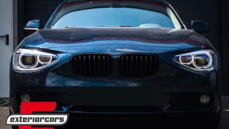 Prednja svjetla LED Angel Eyes Xenon look (crna) / BMW serije 1 F20 F21 (06.2011-03.2015), LPBMG7