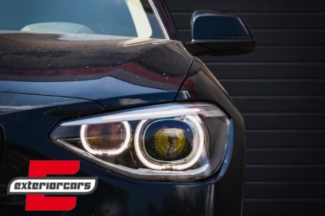 Prednja svjetla LED Angel Eyes Xenon look (crna) / BMW serije 1 F20 F21 (06.2011-03.2015), LPBMG7