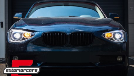 Prednja svjetla LED Angel Eyes Xenon look (crna) / BMW serije 1 F20 F21 (06.2011-03.2015), LPBMG7