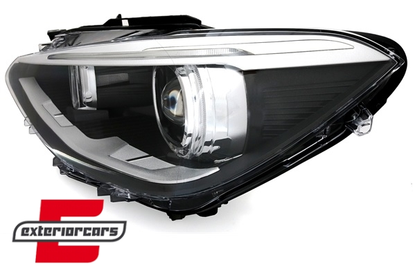 Prednja svjetla LED Angel Eyes Xenon look (crna) / BMW serije 1 F20 F21 (06.2011-03.2015), LPBMG7