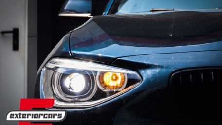 Prednja svjetla LED Angel Eyes Xenon look (crna) / BMW serije 1 F20 F21 (06.2011-03.2015), LPBMG7
