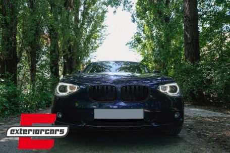 Prednja svjetla LED Angel Eyes Xenon look (crna) / BMW serije 1 F20 F21 (06.2011-03.2015), LPBMG7