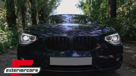 Prednja svjetla LED Angel Eyes Xenon look (crna) / BMW serije 1 F20 F21 (06.2011-03.2015), LPBMG7