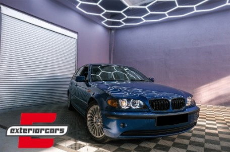 Prednja svjetla LED Angel Eyes Xenon look (crna) / BMW serije 3 E46 Facelift limuzina karavan (2001-2005), LPBMG3