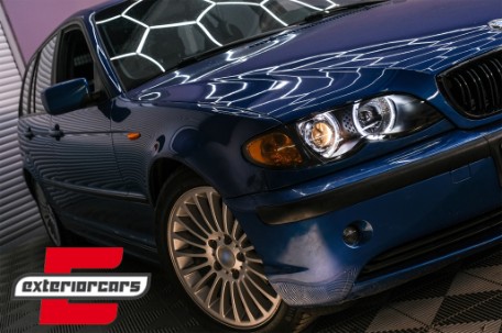 Prednja svjetla LED Angel Eyes Xenon look (crna) / BMW serije 3 E46 Facelift limuzina karavan (2001-2005), LPBMG3
