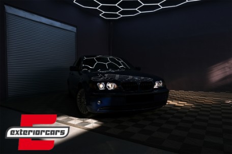 Prednja svjetla LED Angel Eyes Xenon look (crna) / BMW serije 3 E46 Facelift limuzina karavan (2001-2005), LPBMG3