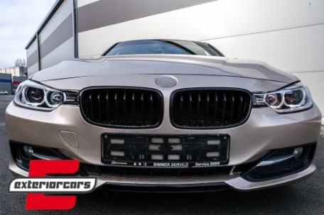 Prednja svjetla LED Angel Eyes Xenon look (crna) / BMW serije 3 F30 F31 limuzina karavan (10.2011-05.2015), LPBMH1