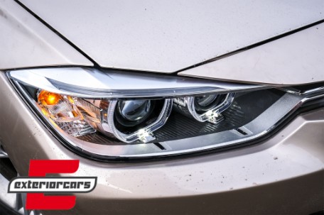 Prednja svjetla LED Angel Eyes Xenon look (crna) / BMW serije 3 F30 F31 limuzina karavan (10.2011-05.2015), LPBMH1