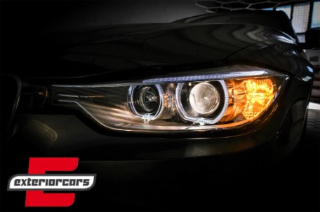 Prednja svjetla LED Angel Eyes Xenon look (crna) / BMW serije 3 F30 F31 limuzina karavan (10.2011-05.2015), LPBMH1