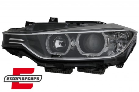 Prednja svjetla LED Angel Eyes Xenon look (crna) / BMW serije 3 F30 F31 limuzina karavan (10.2011-05.2015), LPBMH1