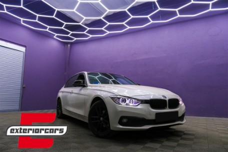Prednja svjetla LED Angel Eyes Xenon look (crna) / BMW serije 3 F30 F31 limuzina karavan (10.2011-05.2015), LPBMH1