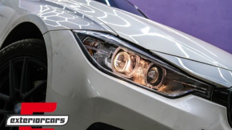 Prednja svjetla LED Angel Eyes Xenon look (crna) / BMW serije 3 F30 F31 limuzina karavan (10.2011-05.2015), LPBMH1