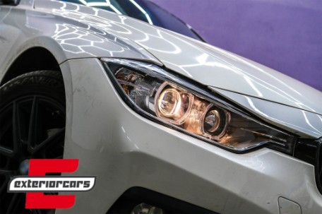 Prednja svjetla LED Angel Eyes Xenon look (crna) / BMW serije 3 F30 F31 limuzina karavan (10.2011-05.2015), LPBMH1