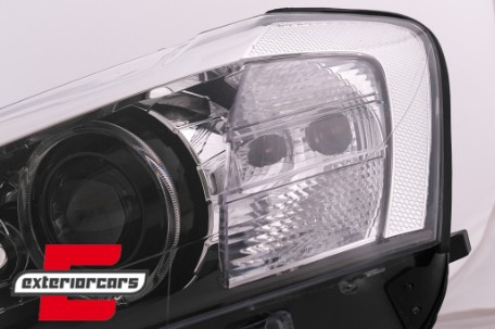 Prednja svjetla LED Angel Eyes Xenon look (crna) / BMW X3 F25 SUV (2010-2014), LPBMJ6