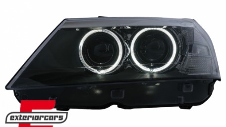 Prednja svjetla LED Angel Eyes Xenon look (crna) / BMW X3 F25 SUV (2010-2014), LPBMJ6