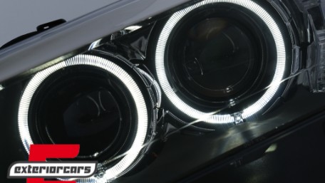 Prednja svjetla LED Angel Eyes Xenon look (crna) / BMW X3 F25 SUV (2010-2014), LPBMJ6